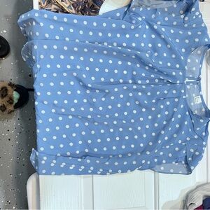 Polka dot dress shirt